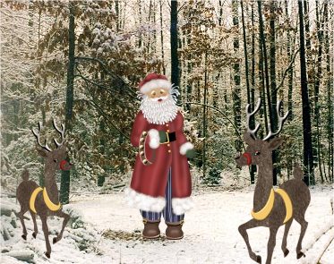 Santa in Woods part 3