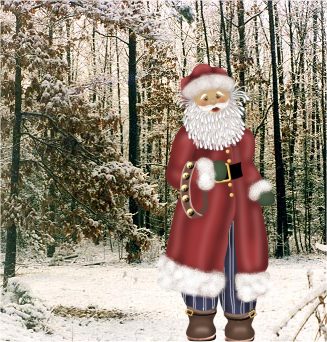 Santa in Woods
