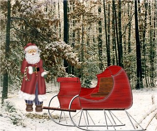Santa in Woods part 2