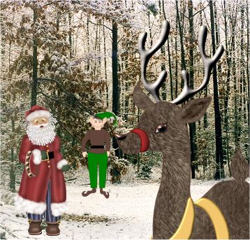 Santa in Woods part 3